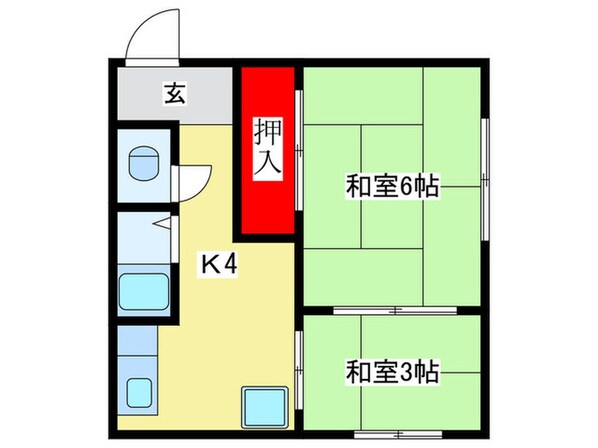 新世界ニューハイツ東館の物件間取画像